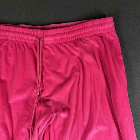 PINK Victoria's Secret Pants Womens XL Pink Velour Lounge Sweatpants Embroidered - Picture 4 of 10